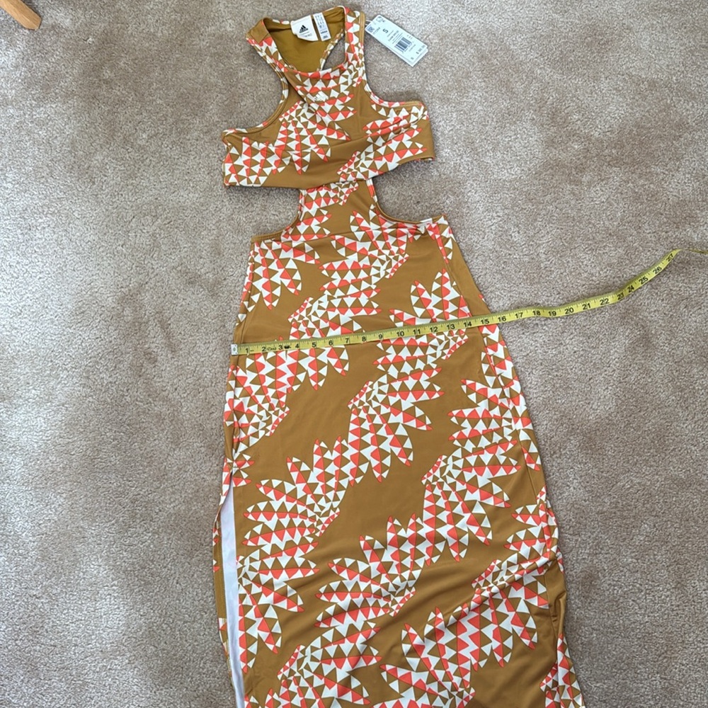Adidas x Farm Rio Psychedelic Wave Racerback Cutout Dress. Size S. NWT - Picture 6 of 7